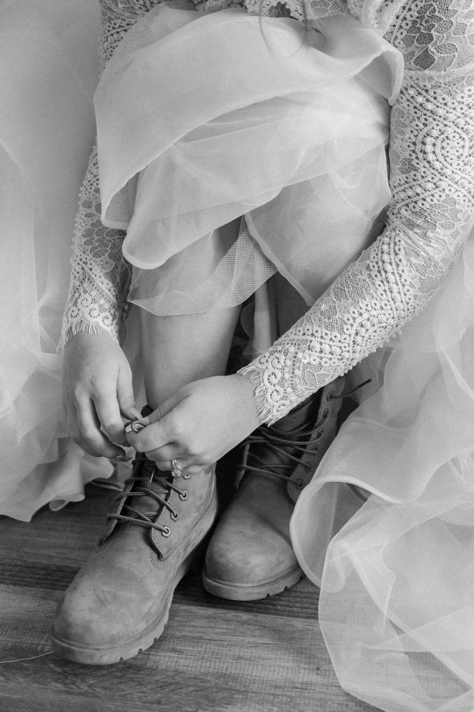 Bride in Hiking Boots