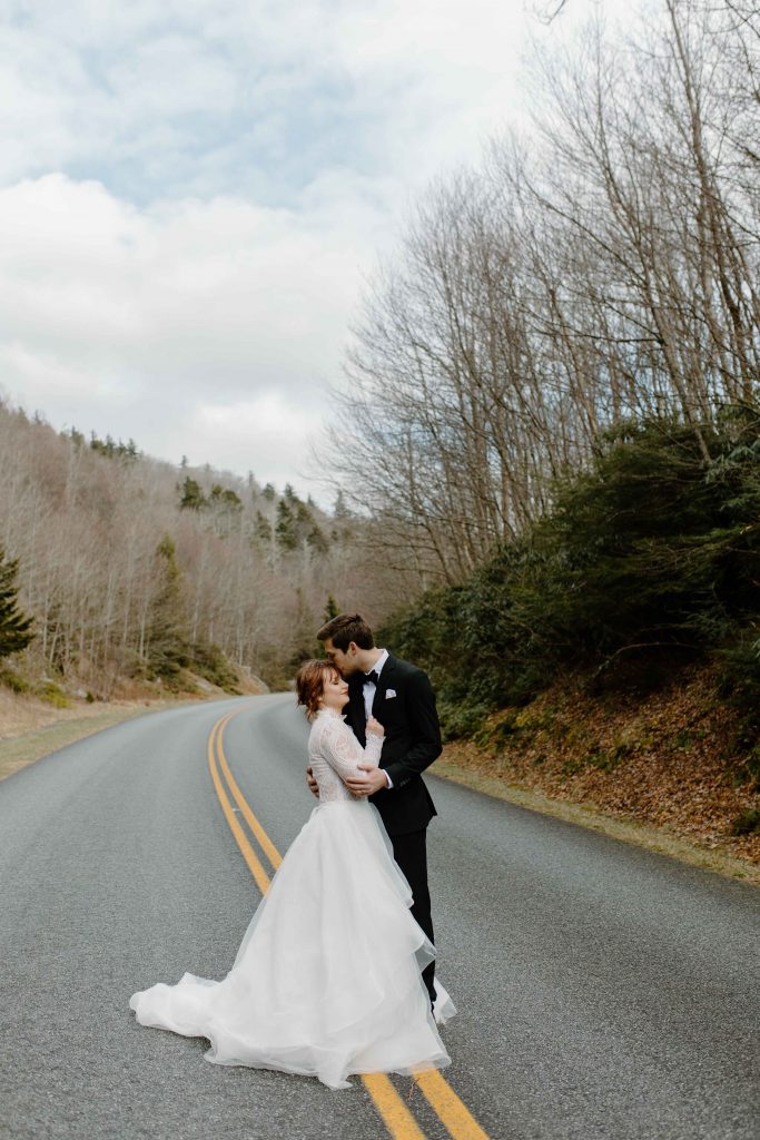Blue Ridge Parkway Wedding Photo