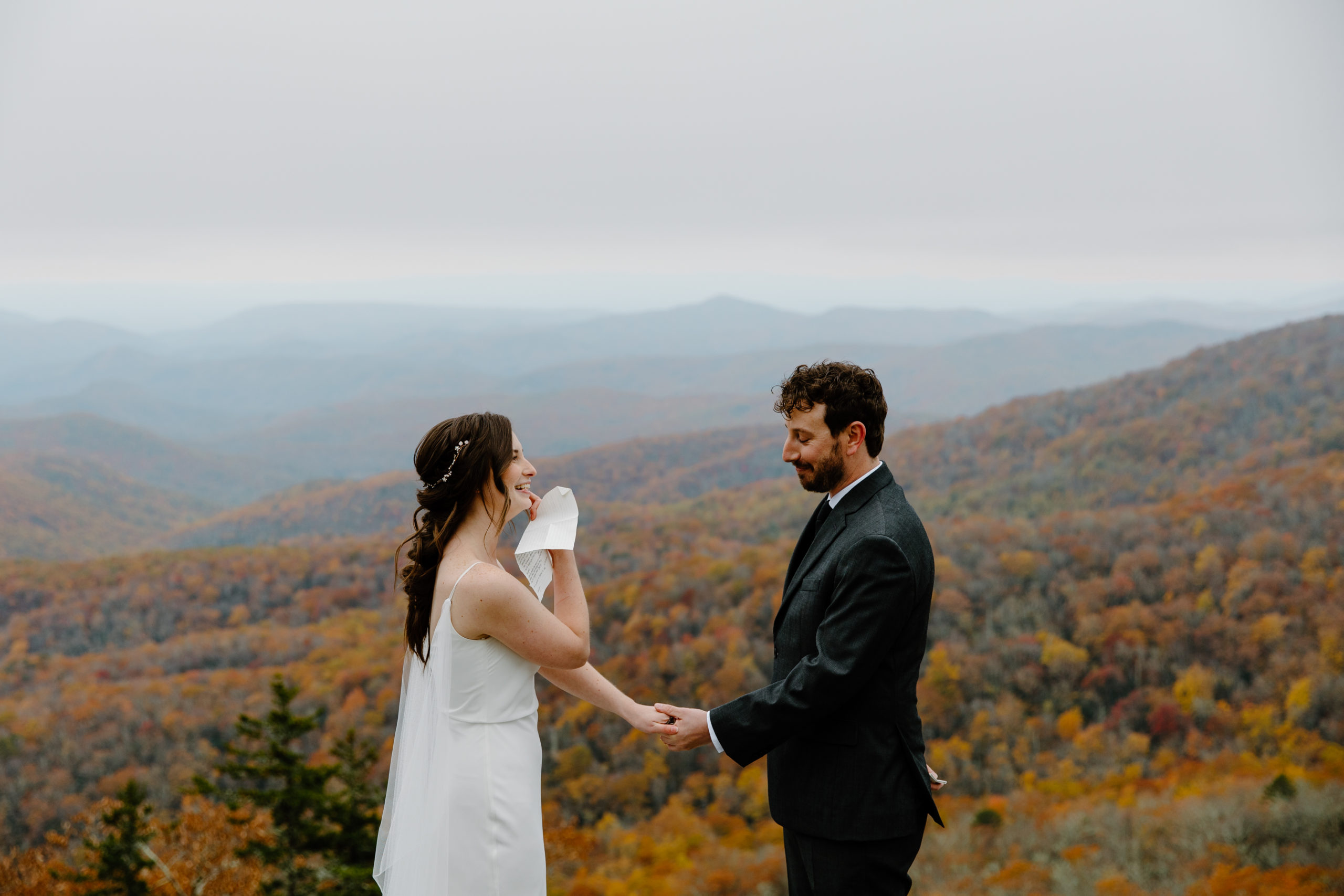 Fall Elopement on the Blue Ridge Parkway