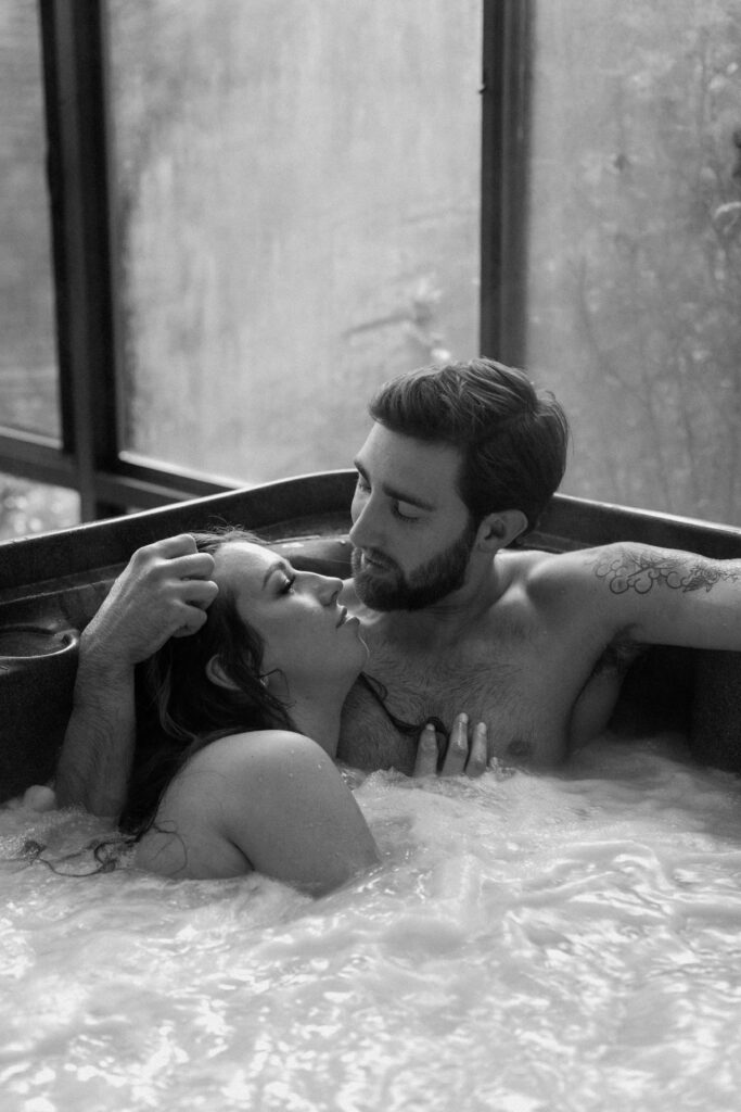 Hot Tub Couple Photo