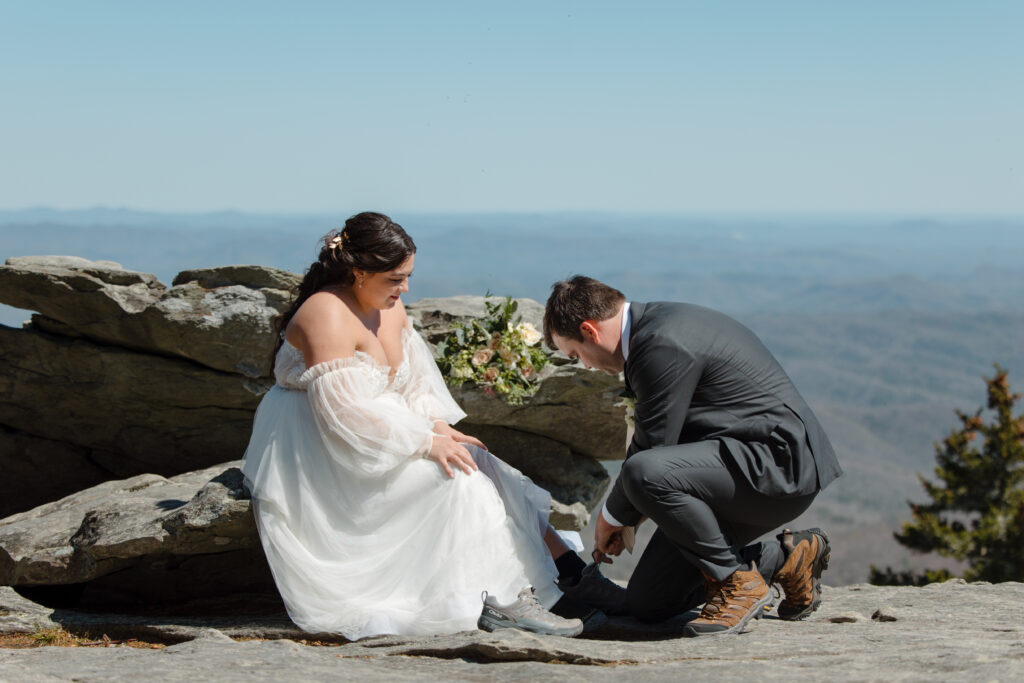 Blue Ridge Parkway Elopement with Guests