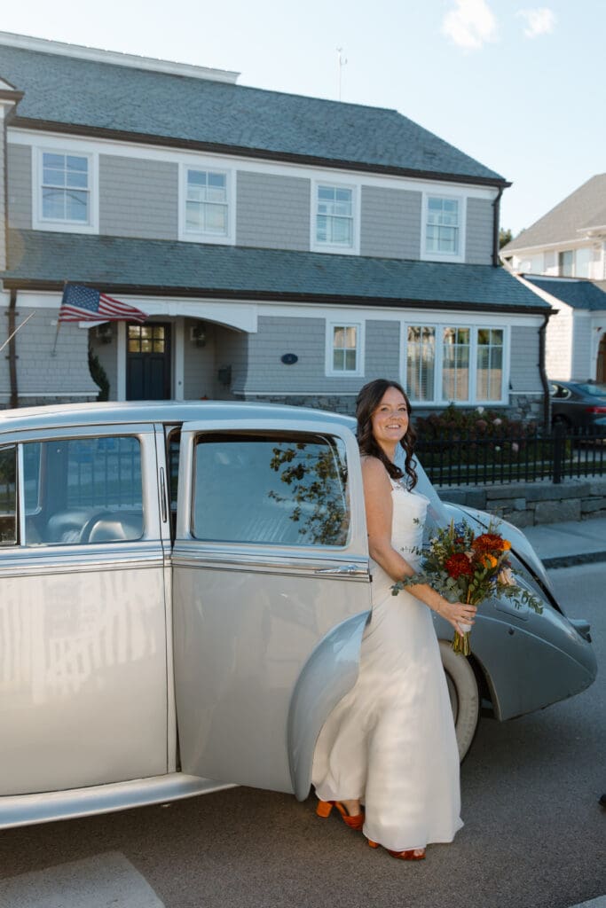 Vintage Car Connecticut Wedding