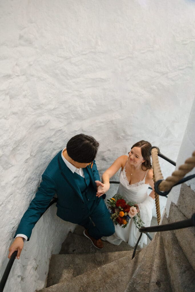 Stonington Lighthouse Wedding Portraits