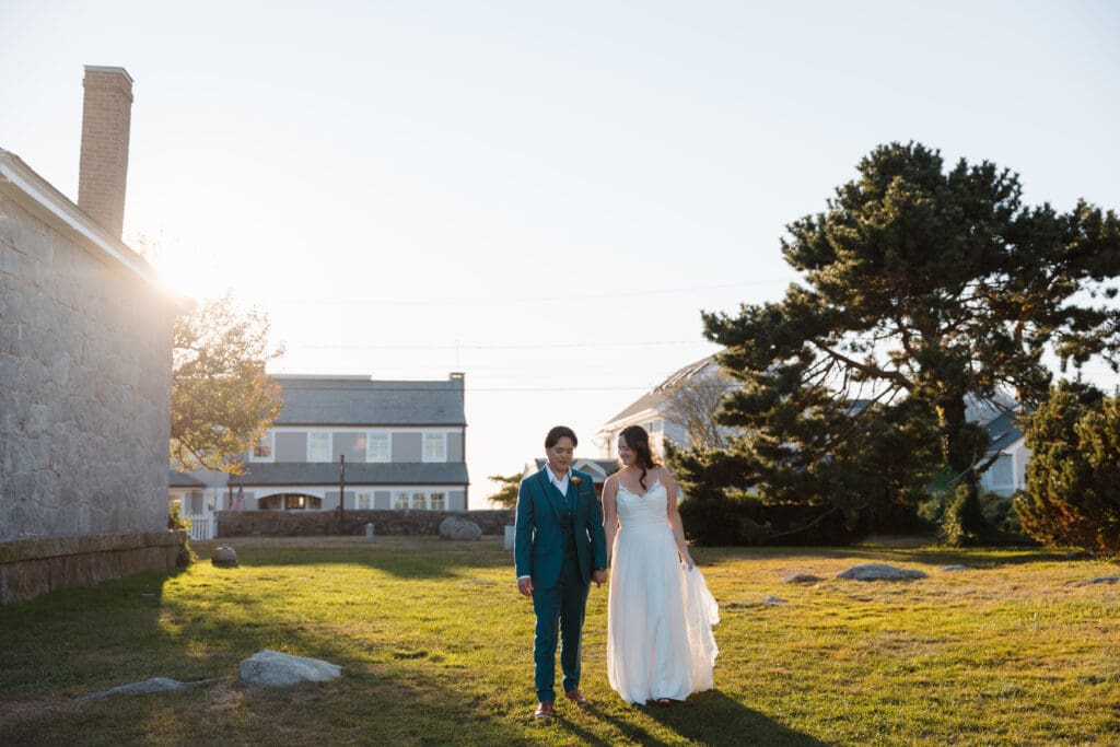 Stonington Lighthouse Wedding Portraits