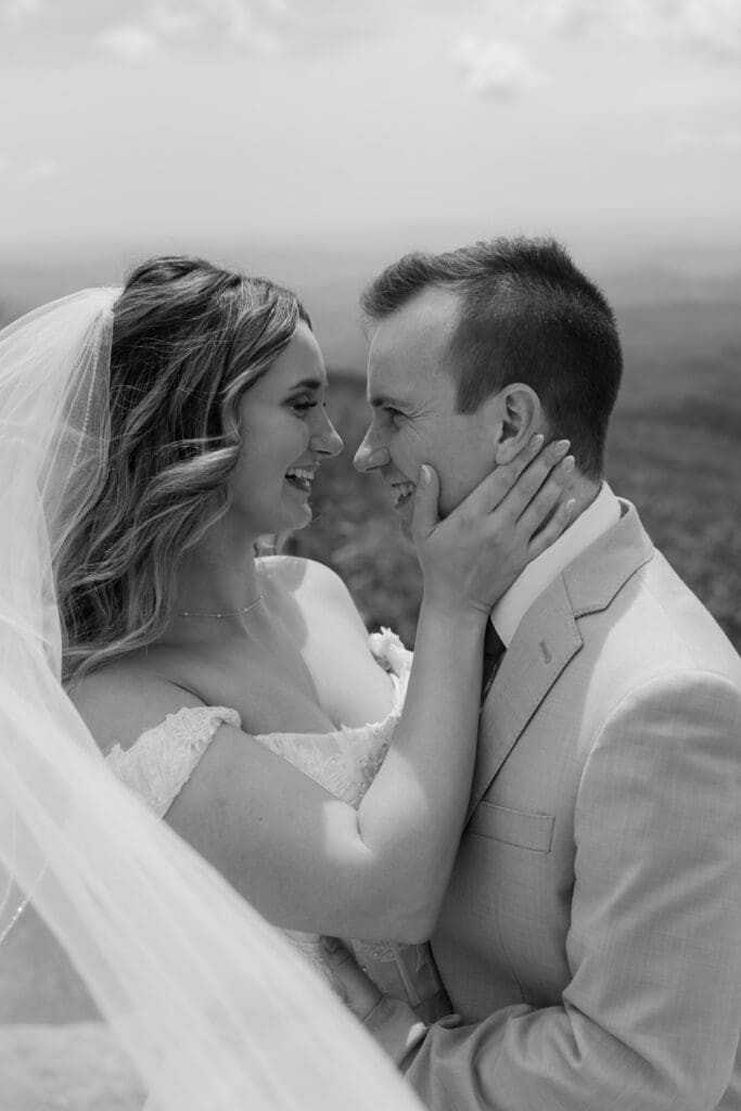 Elopement veil shot