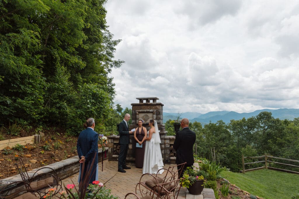 Backyard Elopement Burnsville NC